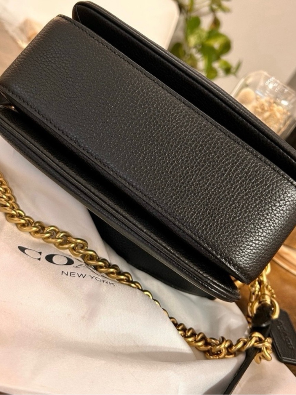 Coach Black Pebbled Leather Cassie Crossbody with Gold Hardware - Picture 4 of 10